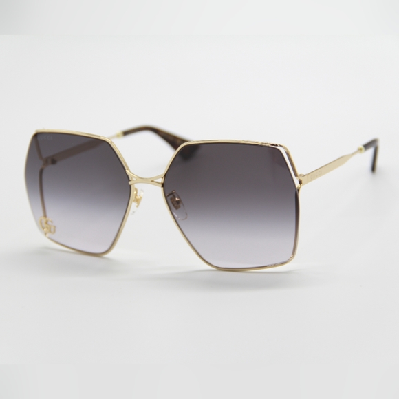 NEW GUCCI GG0817S 006 GOLD HAVANA GRAY SUNGLASSES main image 13